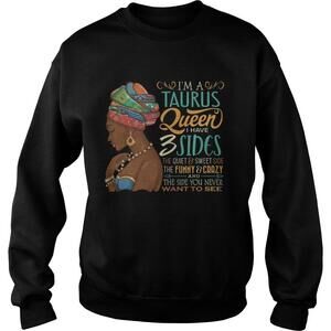 Taurus Queen Black Woman Funny Zodiac Birthday Shirt